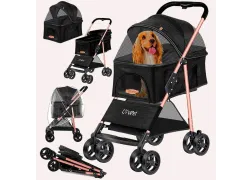 Коляска для прогулок для собак LovPet Pet Buggy 2in1, черный Коляска для прогулок для собак LovPet Pet Buggy 2in1, черный