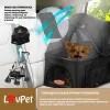 Коляска для прогулок для собак LovPet Pet Buggy 2in1, черный - Фото№5