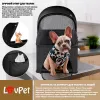 Коляска для прогулок для собак LovPet Pet Buggy 2in1, черный - Фото№6
