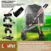 Коляска для прогулок для собак LovPet Pet Buggy 2in1, черный - Фото№7