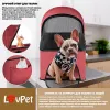 Коляска для прогулок для собак LovPet Pet Buggy 2in1, бордо - Фото№6