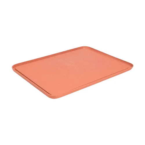 Коврик с противоскользящим покрытием Zee.Mat 43x33 см, лососевый - Фото№1