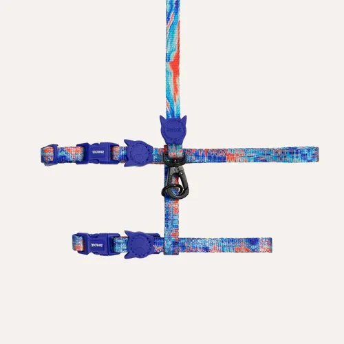 Набор шлейки и поводок для котов Zee.Cat - Glitch Cat Harness+Lash - Фото№1 Набор шлейки и поводок для котов Zee.Cat - Glitch Cat Harness+Lash - Фото№1
