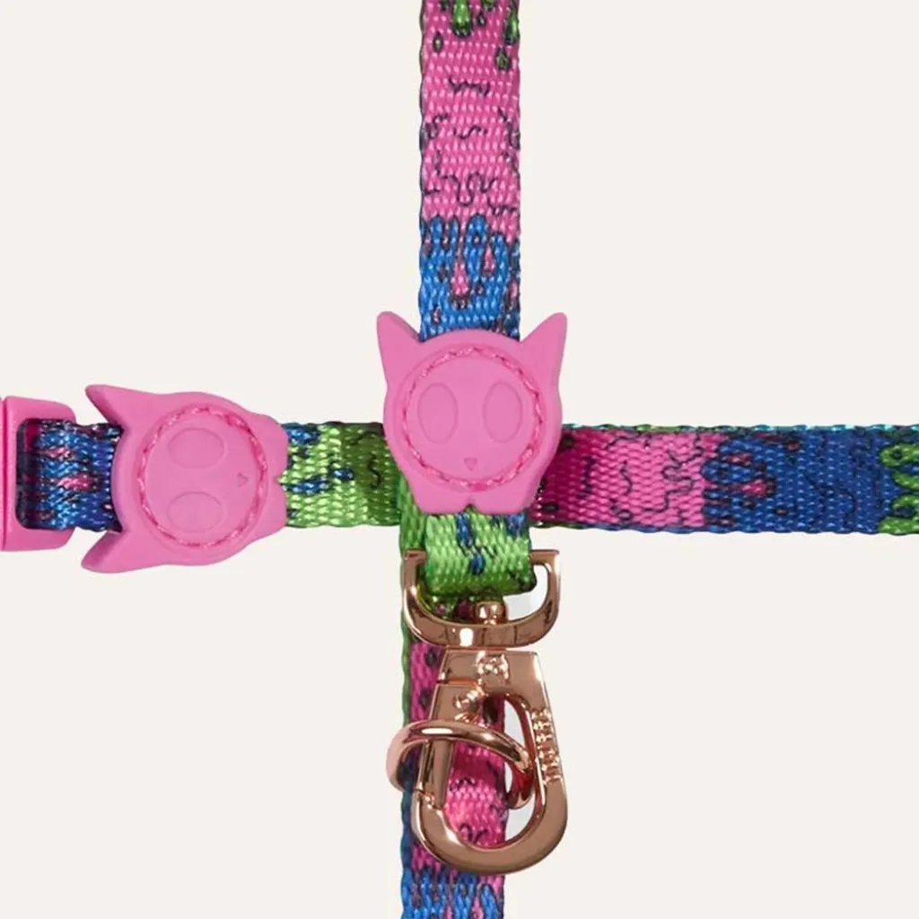 Набор шлейки и поводка для котов Zee.Cat Lords of zee.Town Melted Harness + Leash Set