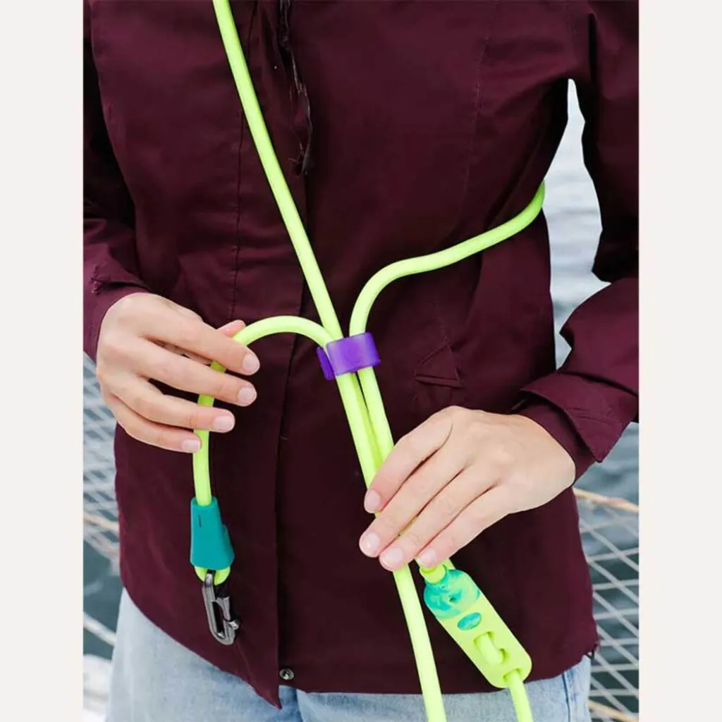 Поводок для собак Zee.Dog Fluo Neopro Handsfree Leash, 120-240 см