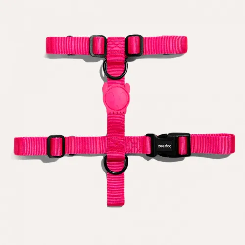 Шлейка для собак Zee.Dog Lords Pink LED H-Harness - Фото№1