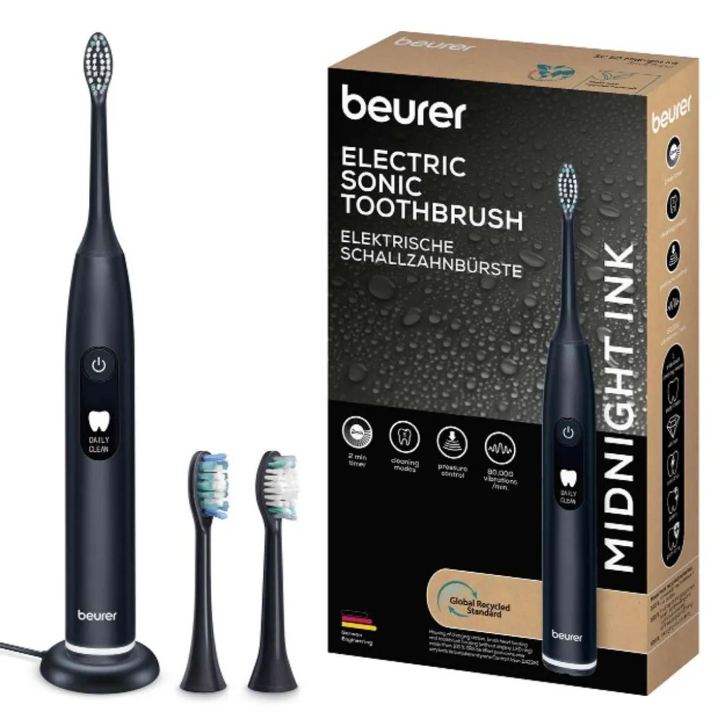 Электрическая звуковая зубная щетка Beurer SC 30 Jet Black GP Электрическая звуковая зубная щетка Beurer SC 30 Jet Black GP