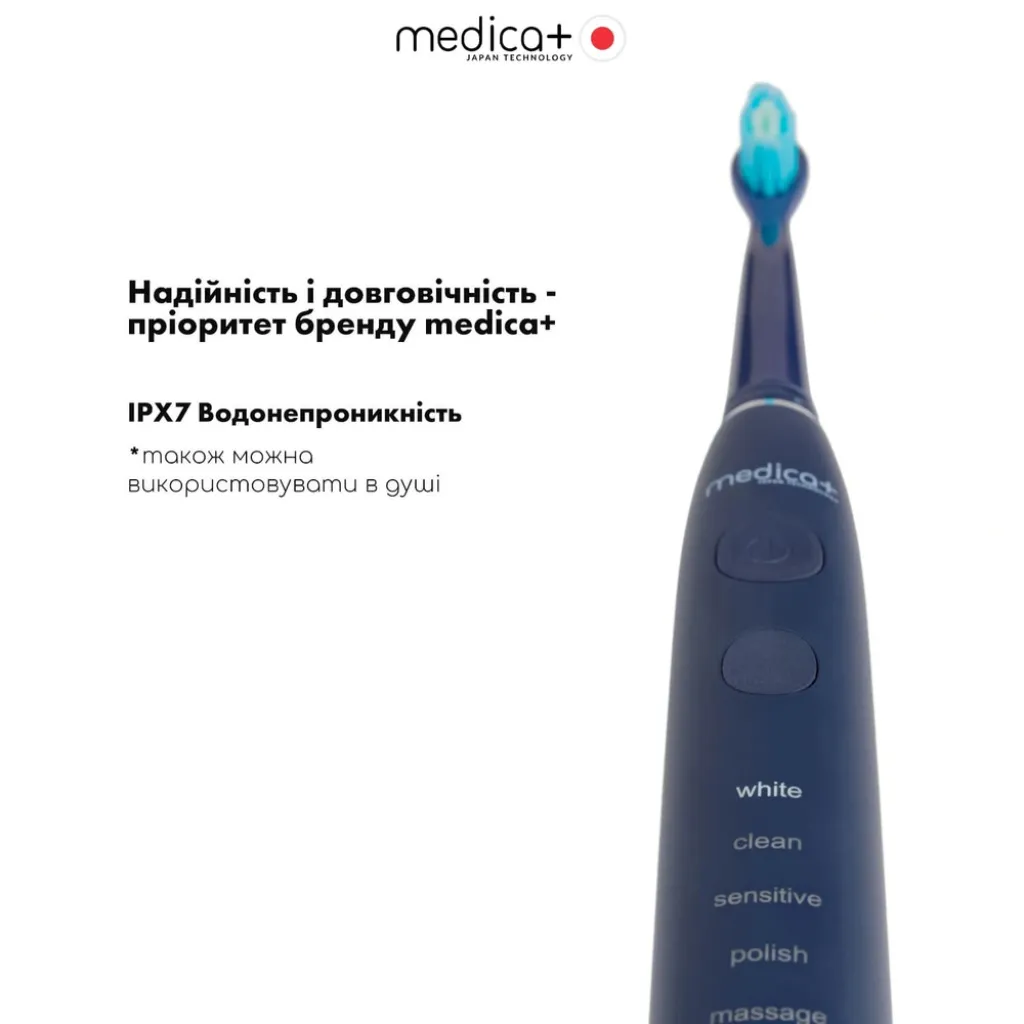 Ультразвуковая зубная щетка Medica+ Pro Brush 8.0, синий