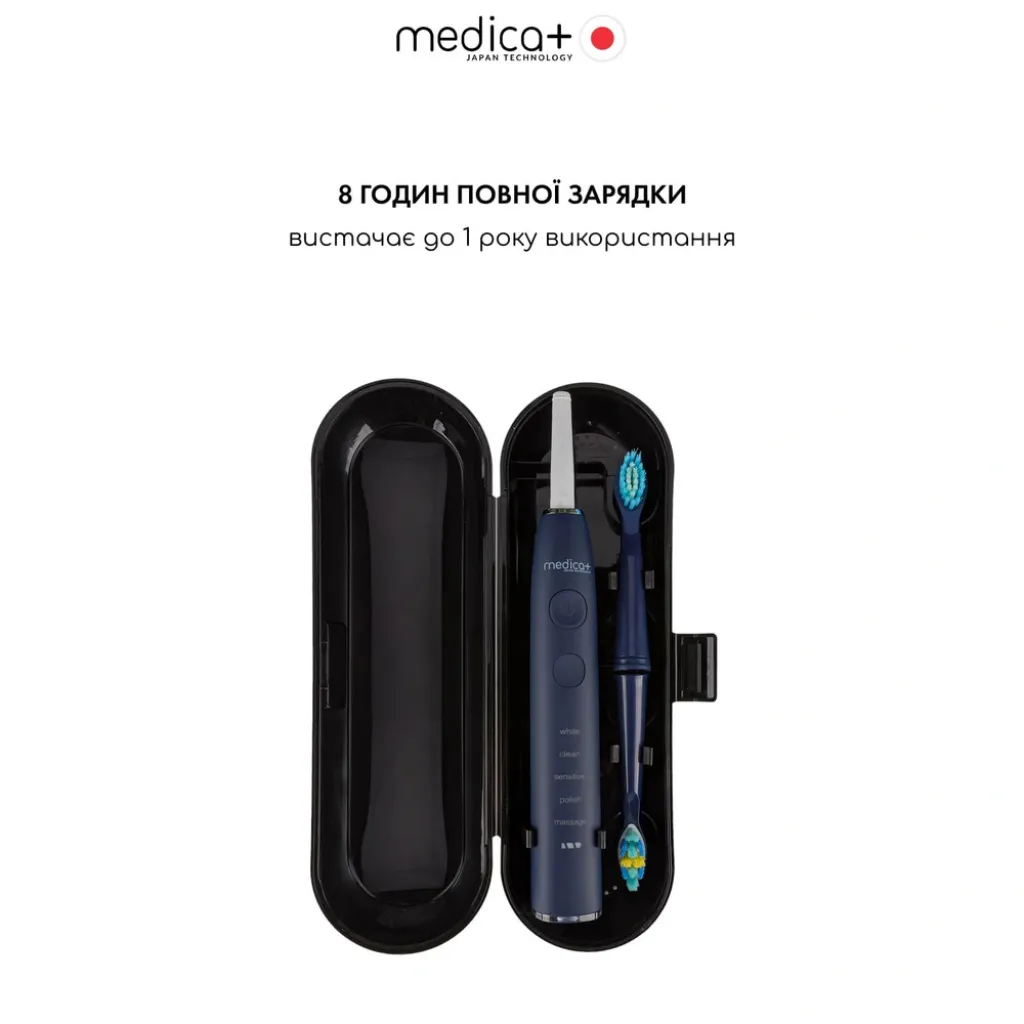Ультразвуковая зубная щетка Medica+ Pro Brush 8.0, синий