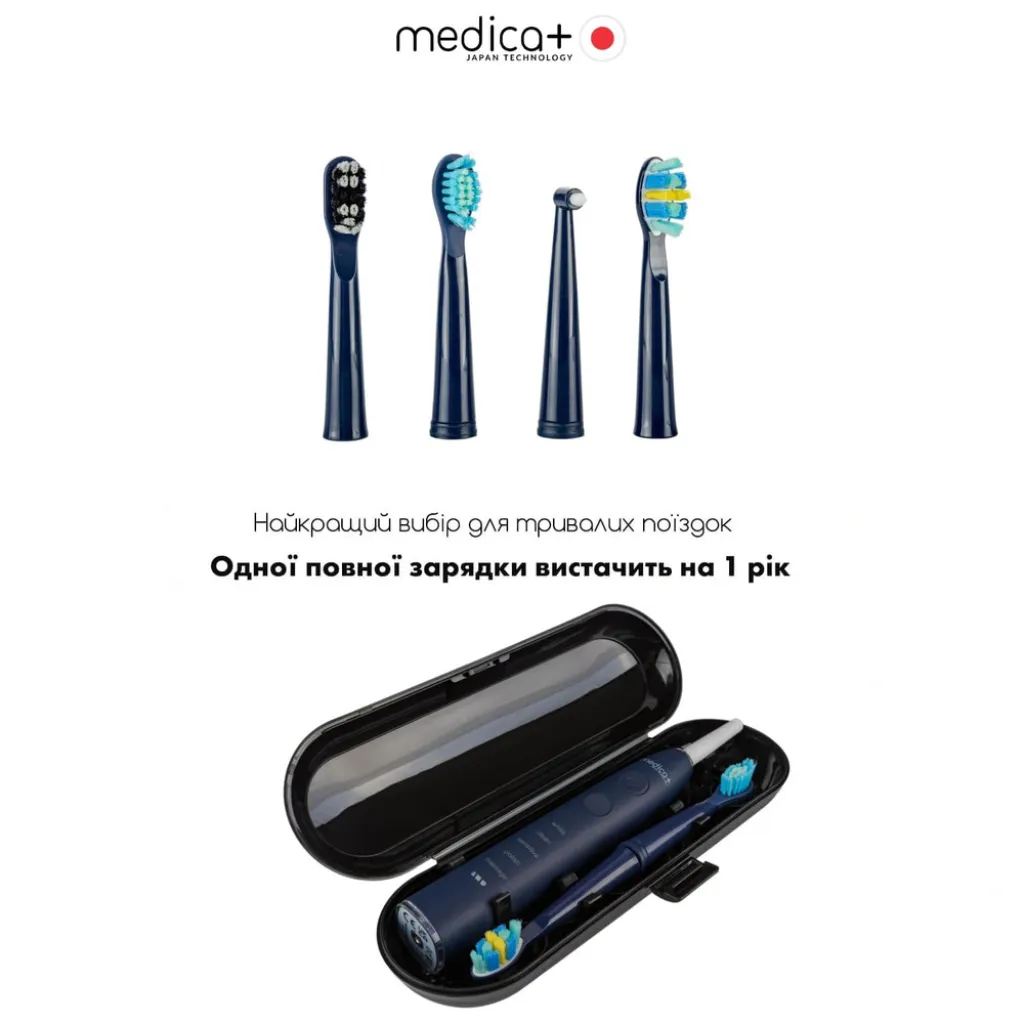 Ультразвуковая зубная щетка Medica+ Pro Brush 8.0, синий