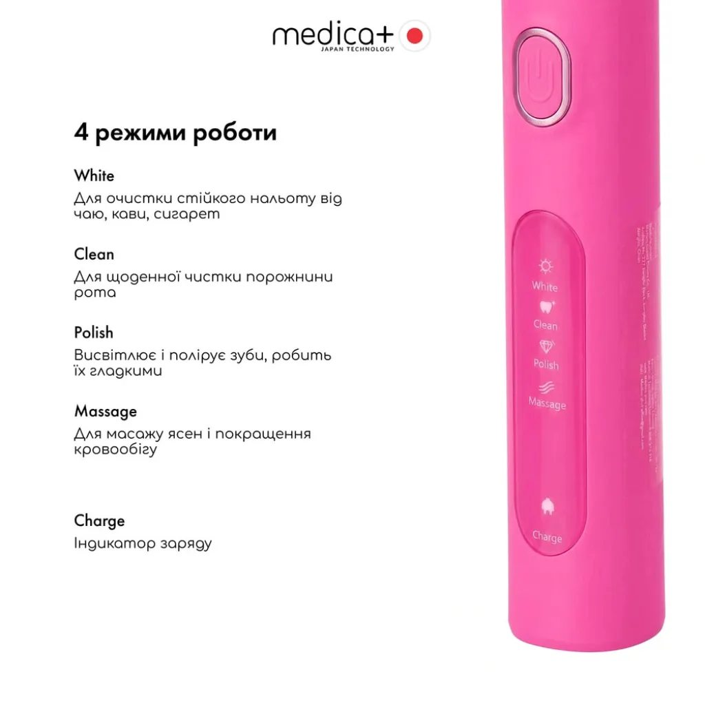 Электрическая зубная щетка Medica+ ProBrush XO Soft Touch, фуксия Электрическая зубная щетка Medica+ ProBrush XO Soft Touch, фуксия