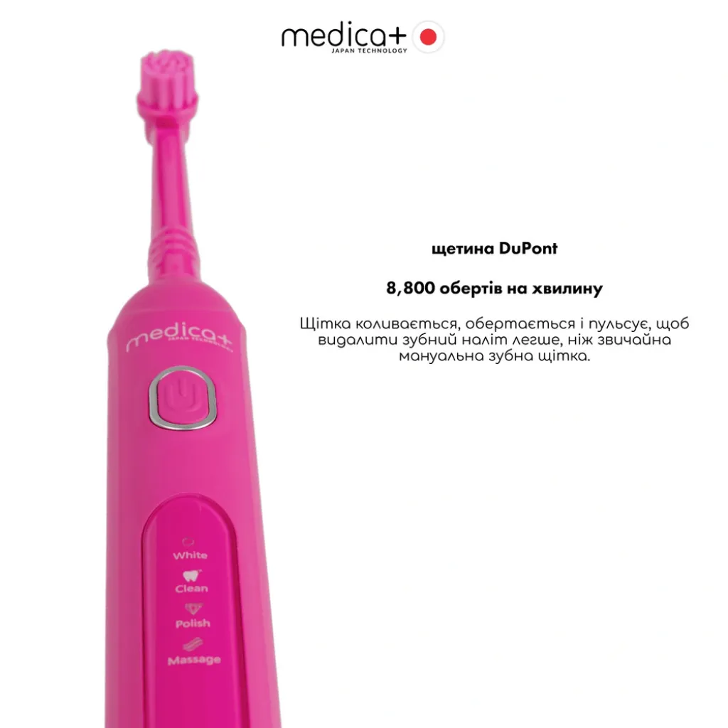 Электрическая зубная щетка Medica+ ProBrush XO Soft Touch, фуксия Электрическая зубная щетка Medica+ ProBrush XO Soft Touch, фуксия