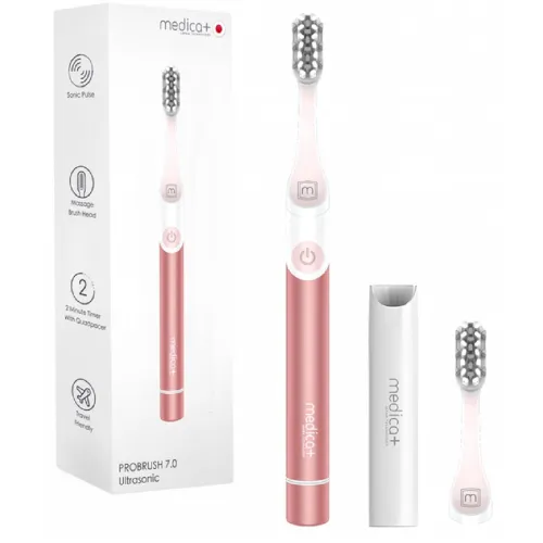 Звукова зубна щітка Medica+ Pro Brush 7.0 Compact, рожевий - Фото№1 Звукова зубна щітка Medica+ Pro Brush 7.0 Compact, рожевий - Фото№1