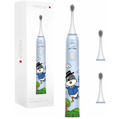 Звуковая зубная щетка Medica+ Kids Brush 7.0, голубой - Фото№1 Звуковая зубная щетка Medica+ Kids Brush 7.0, голубой - Фото№1