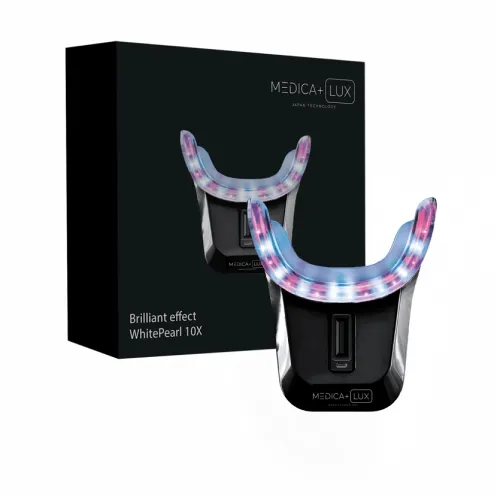 Відбілююча капа для зубів Medica+ White Pearl 10X, чорний - Фото№1 Відбілююча капа для зубів Medica+ White Pearl 10X, чорний - Фото№1