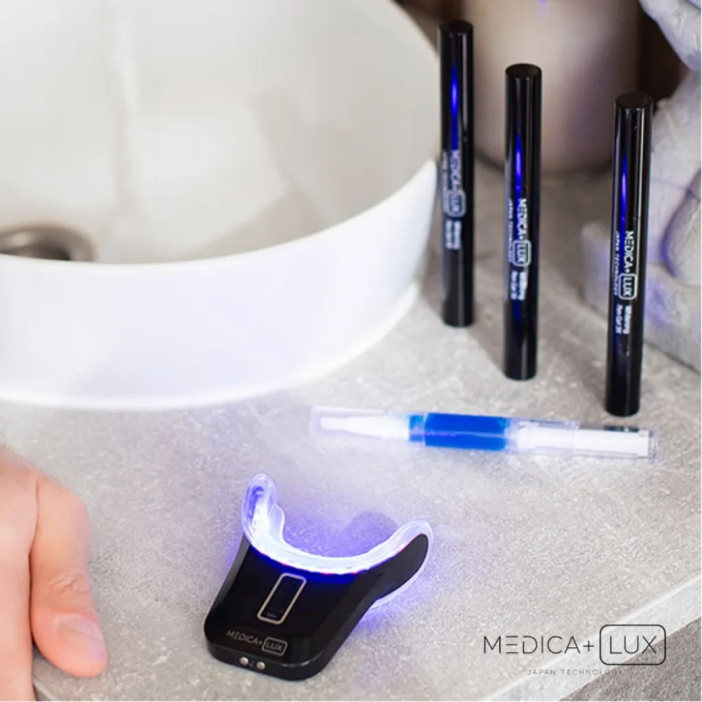 Відбілююча капа для зубів Medica+ White Pearl 10X, чорний Відбілююча капа для зубів Medica+ White Pearl 10X, чорний