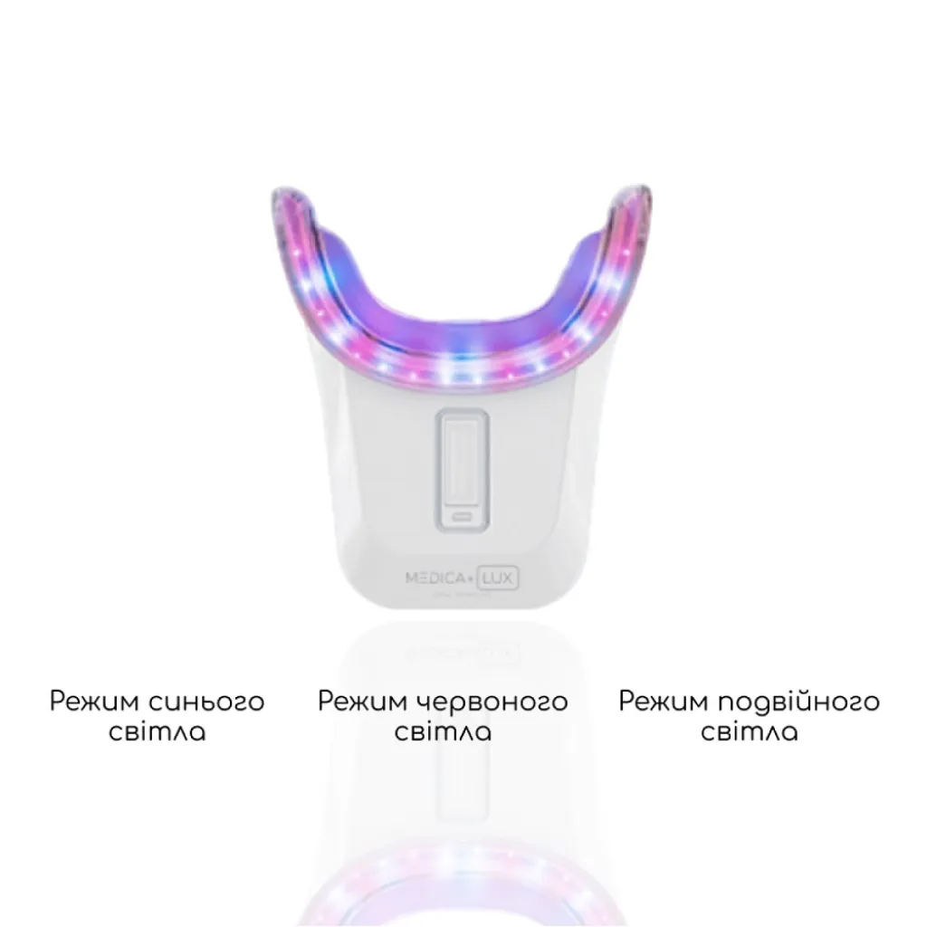 Відбілювальна капа для зубів Medica+ White Pearl 10X, білий Відбілювальна капа для зубів Medica+ White Pearl 10X, білий