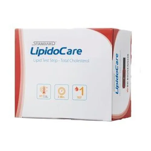 Тест-полоски для определения общего холестерина STANDARD LipidoCare 25 шт - Фото№1
