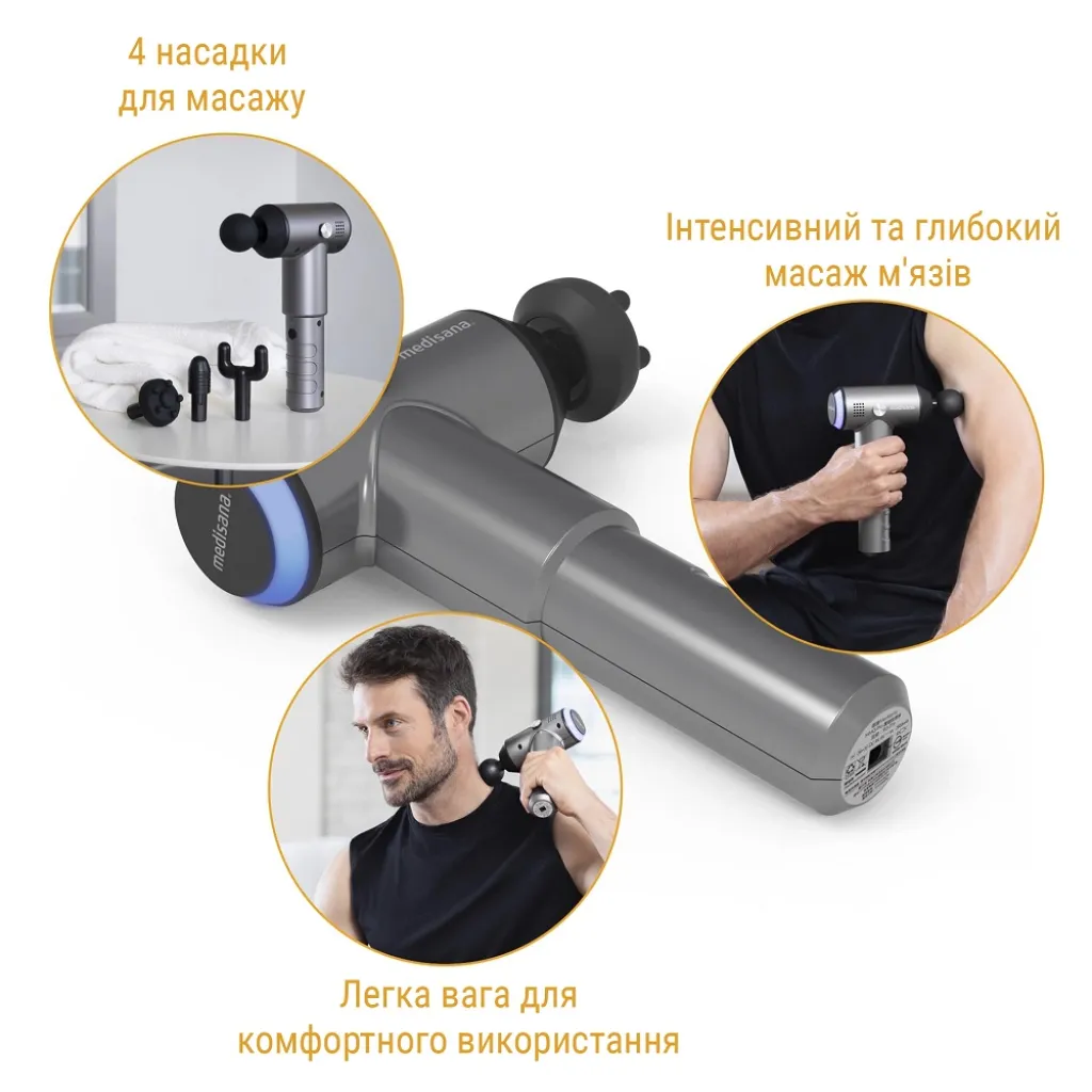 Ручной аккумуляторный массажер для тела и мышц MG 500 Pro