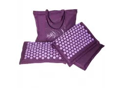 Акупунктурный массажный коврик Кузнецова с подушкой (фиолетовый)