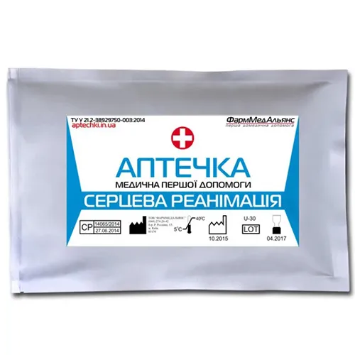 Пакет-аптечка сердечной реанимации, карманная - Фото№1 Пакет-аптечка сердечной реанимации, карманная - Фото№1