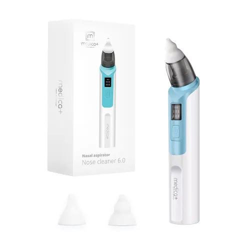 Назальный аспиратор (соплеотсос) Medica+ Nose Cleaner 6.0, голубой - Фото№1