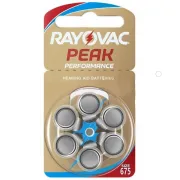 Батарейка RAYOVAC Peak 675 для слухових апаратів