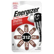 Батарейка 312 Zinc-Air DP ENERGIZER для слухових апаратів