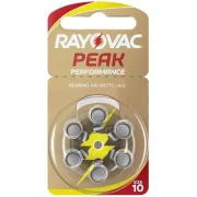 Батарейка RAYOVAC Peak 10 для слуховых аппаратов