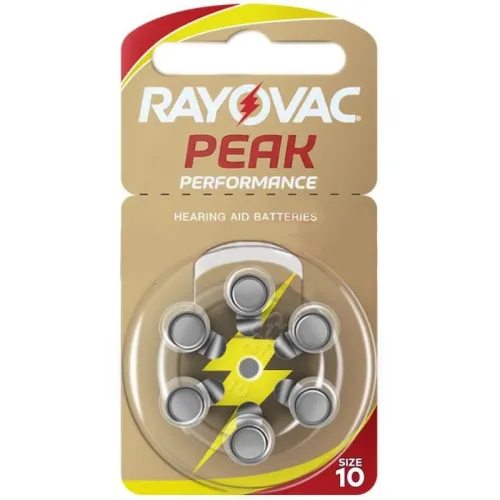 Батарейка RAYOVAC Peak 10 для слухових апаратів - Фото№1 Батарейка RAYOVAC Peak 10 для слухових апаратів - Фото№1