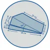 Подушка клин двойная при рефлюксе с регулировкой высоты J2540 D (68*59*30*75 см) - Фото№11