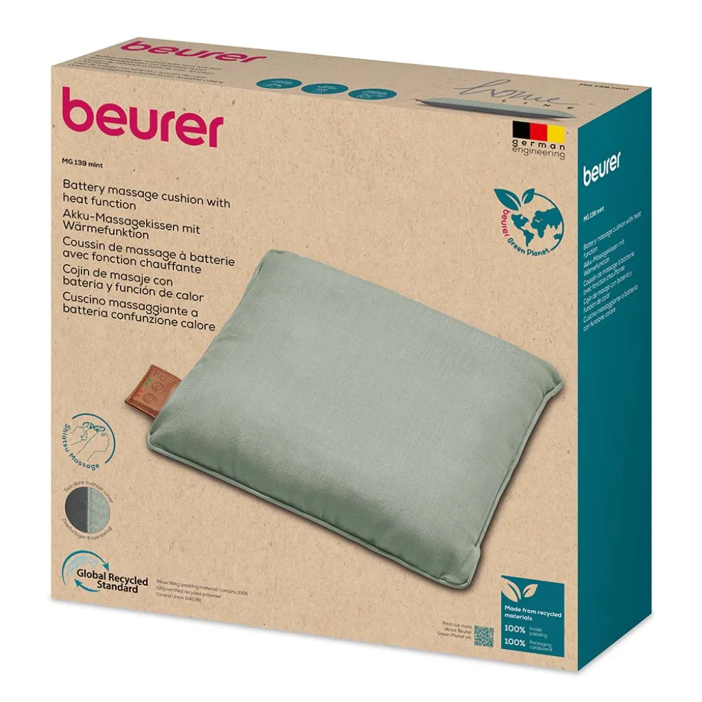 Масажна подушка Beurer 139 Mint Масажна подушка Beurer 139 Mint