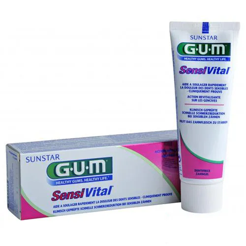 Зубна паста GUM SensiVital для чутливих зубів, 75 ml - Фото№1 Зубна паста GUM SensiVital для чутливих зубів, 75 ml - Фото№1