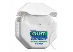 Зубная нить GUM Butlerweave Waxed, вощеная, 55 м