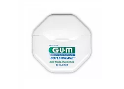 Зубная нить GUM Butlerweave Unwaxed невощеная, 55 м