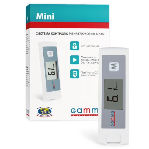 Глюкометр Gamma Mini - Фото№1 Глюкометр Gamma Mini - Фото№1