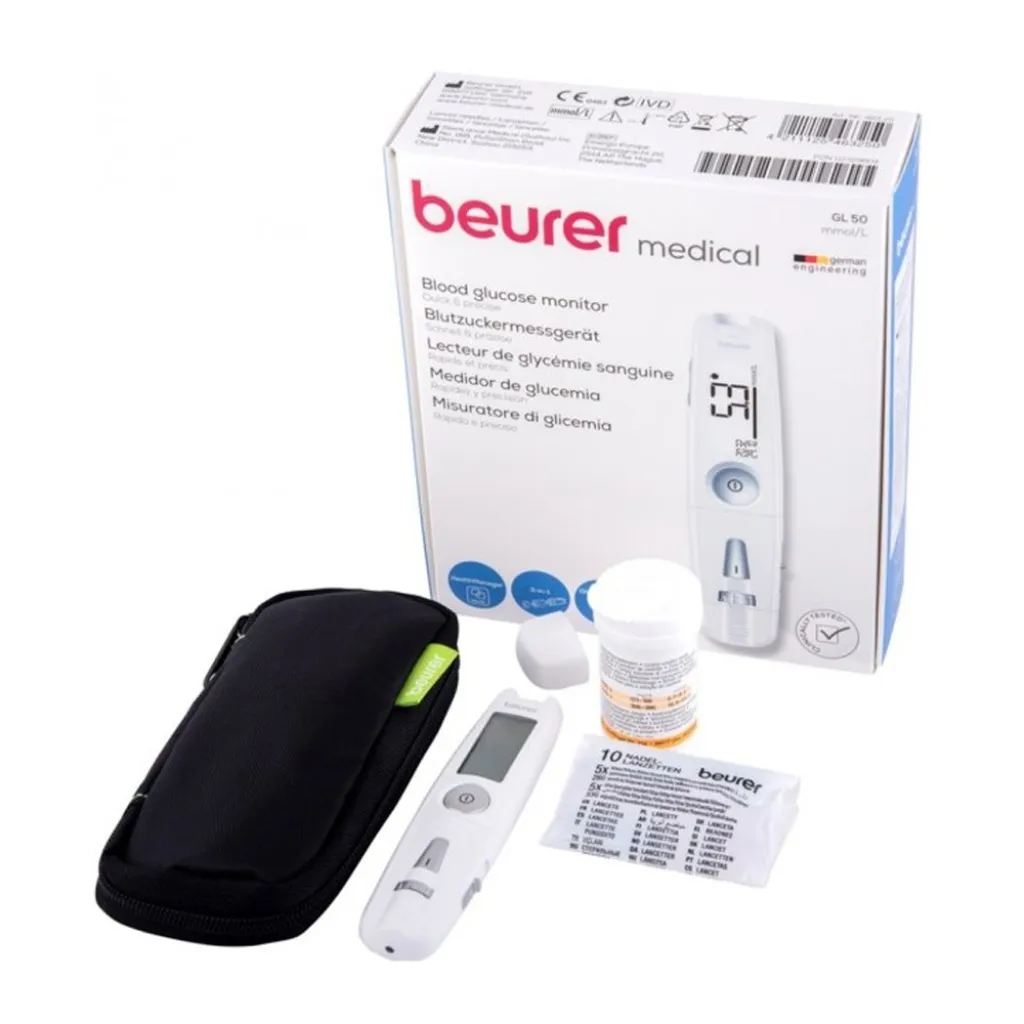 Глюкометр Beurer GL 50, ммоль/л, білий Глюкометр Beurer GL 50, ммоль/л, білий