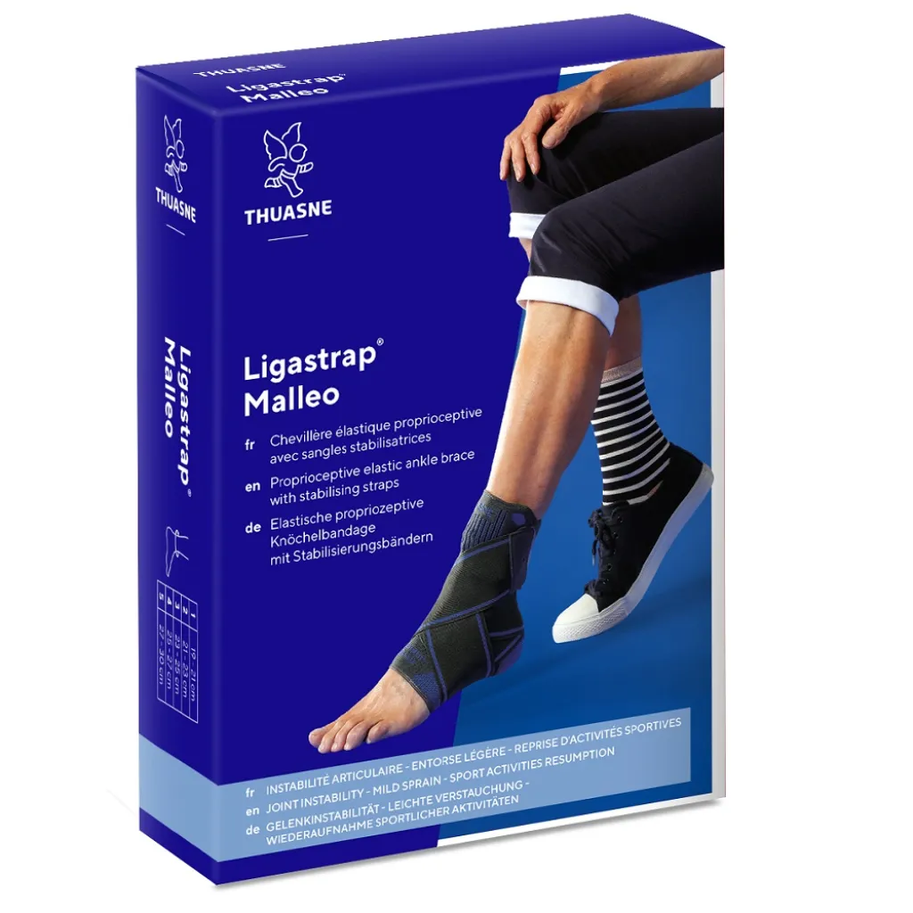 Ортез на голеностоп Thuasne (Тюан) Ligastrap Malleo 2180 с функциональными ремнями Ортез на голеностоп Thuasne (Тюан) Ligastrap Malleo 2180 с функциональными ремнями