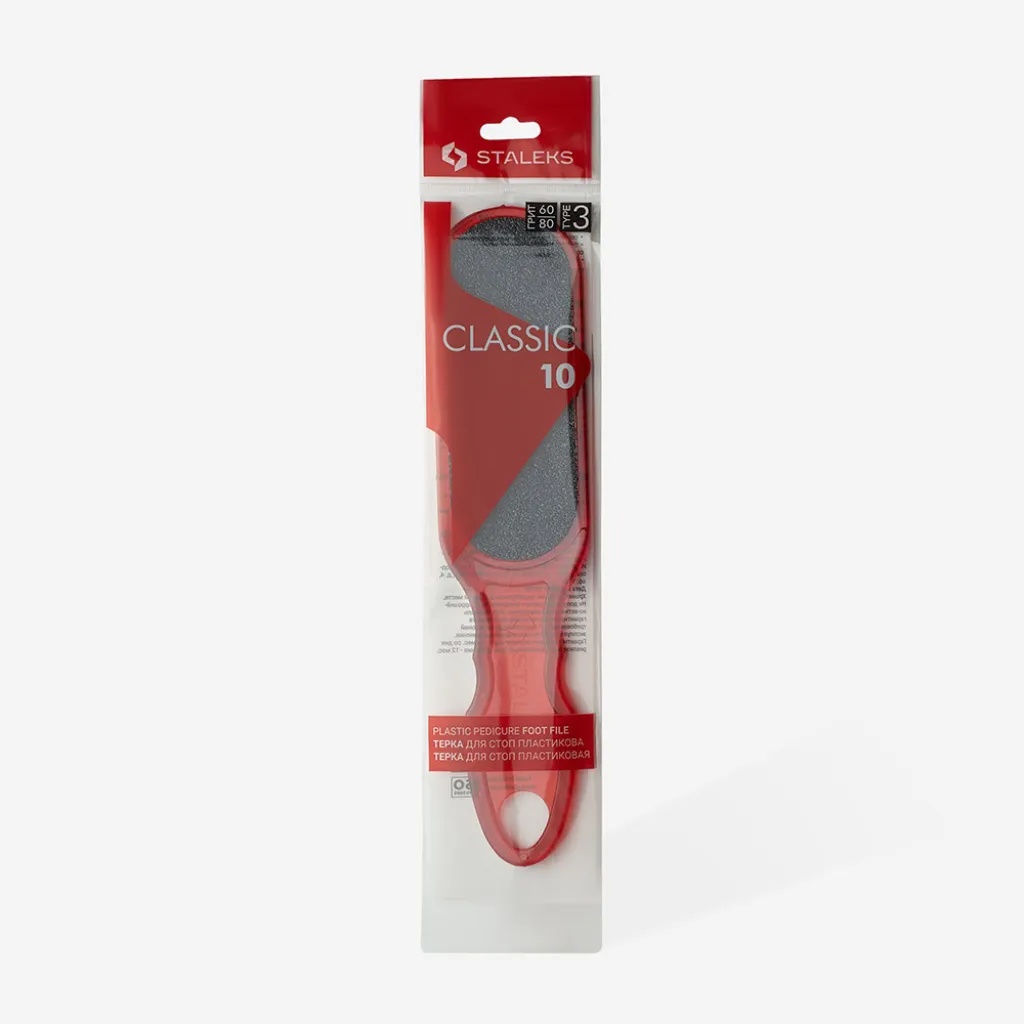 Терка для стоп пластиковая Staleks Classic 10 TYPE 3 (60/80) AC 10/3 Терка для стоп пластиковая Staleks Classic 10 TYPE 3 (60/80) AC 10/3