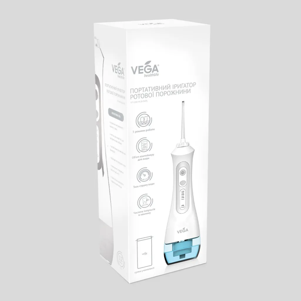 Ирригатор ротовой полости Vega VT-1000 (белый) Ирригатор ротовой полости Vega VT-1000 (белый)