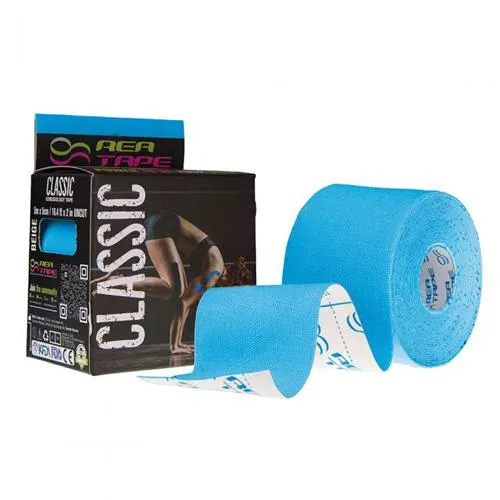 Кінезіотейп Rea Tape Classic 5м х 5 см, блакитний - Фото№1 Кінезіотейп Rea Tape Classic 5м х 5 см, блакитний - Фото№1