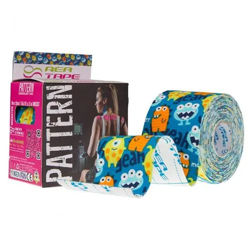 Кінезіотейп Rea Tape Ultra Pattern 5м*5см, монстри - Фото№1 Кінезіотейп Rea Tape Ultra Pattern 5м*5см, монстри - Фото№1