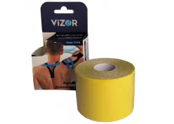 Кінезіотейп Vizor (Візор) 7119, 5м*5см, жовтий