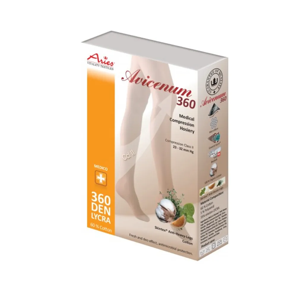 Компресійні панчохи ARIES Avicenum 360 Cotton з мереживом, Aries Компресійні панчохи ARIES Avicenum 360 Cotton з мереживом, Aries