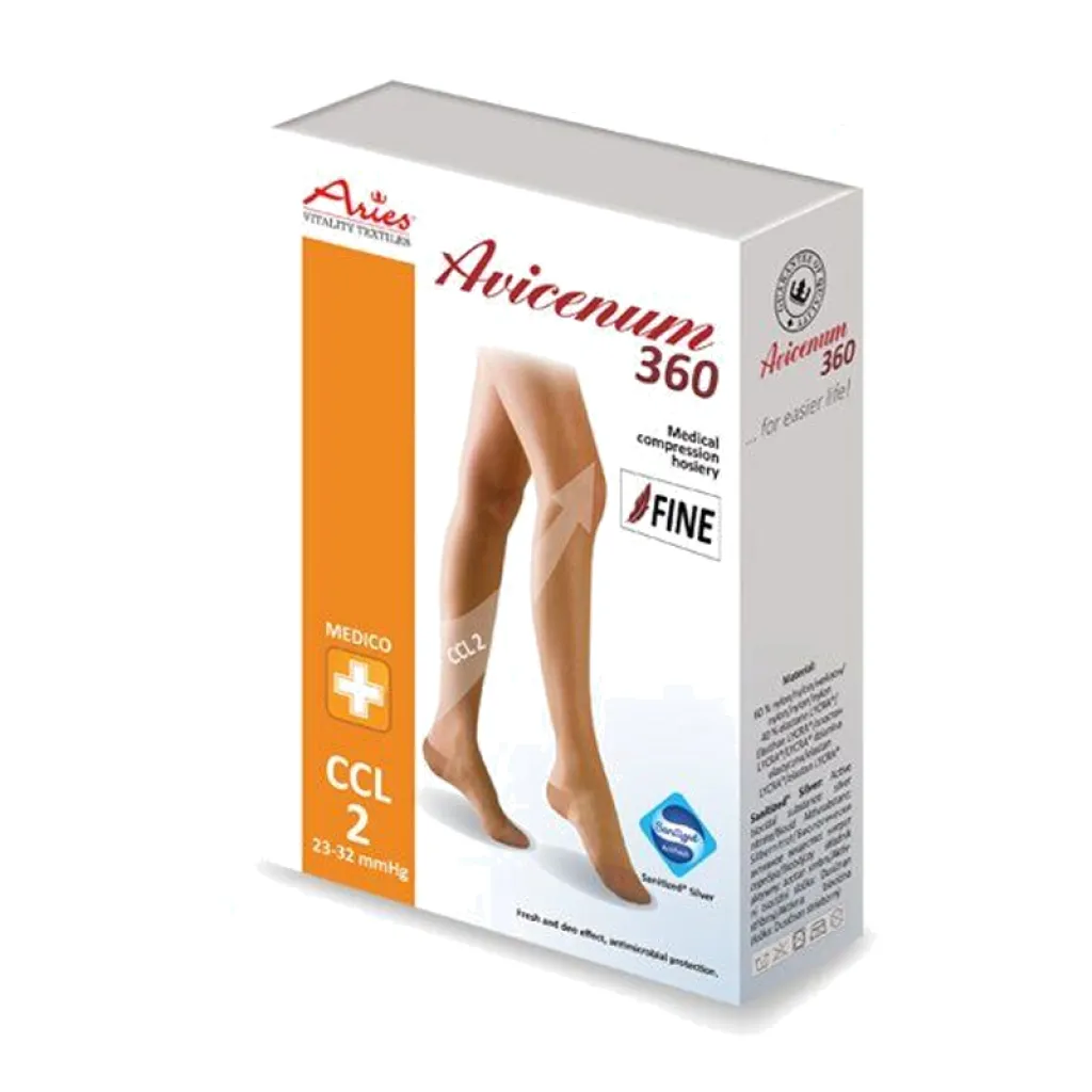 Компрессионные чулки ARIES Avicenum 360 FINE с кружевом Компрессионные чулки ARIES Avicenum 360 FINE с кружевом