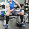Компрессионные гольфы Aurafix AV-100 / AV-101, 1 класс, с открытым / закрытым носком, черные - Фото№4