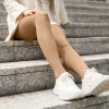 Компрессионные чулки Bauerfeind VenoTrain micro 1 класс открытый / закрытый носок, карамель - Фото№4