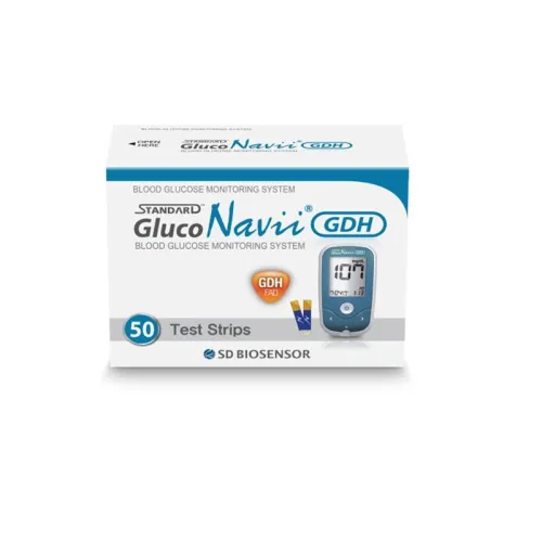 Тест-полоски для определения глюкозы в крови STANDARD GlucoNavii GDH 50 шт - Фото№1 Тест-полоски для определения глюкозы в крови STANDARD GlucoNavii GDH 50 шт - Фото№1