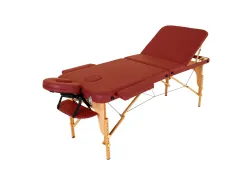 Стіл масажний RelaxLine Malibu бургундія, переносний