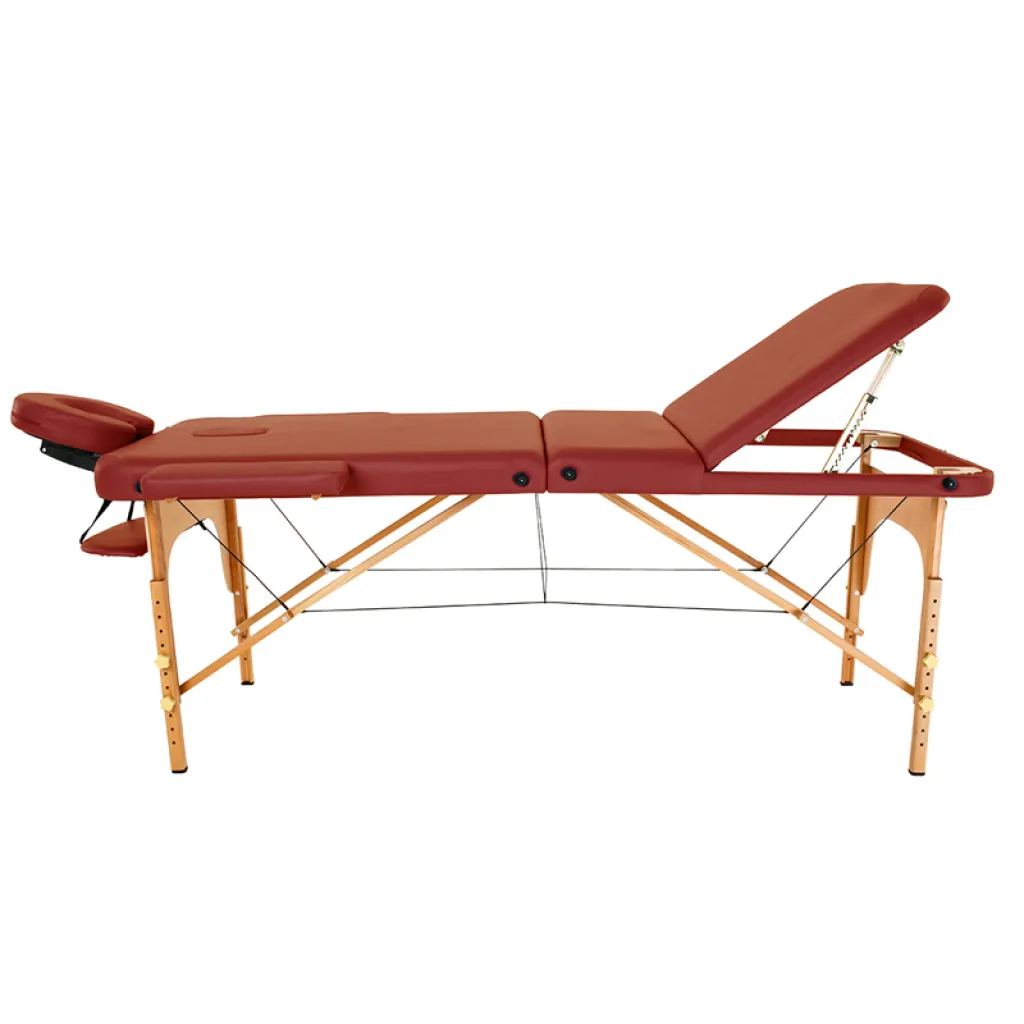 Массажный стол RelaxLine Malibu бургундия, переносной Массажный стол RelaxLine Malibu бургундия, переносной